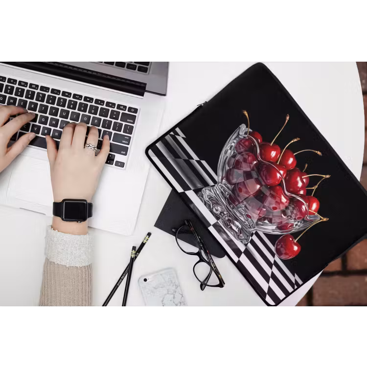 Laptophoes - Eten - Kersen - Rood — 3