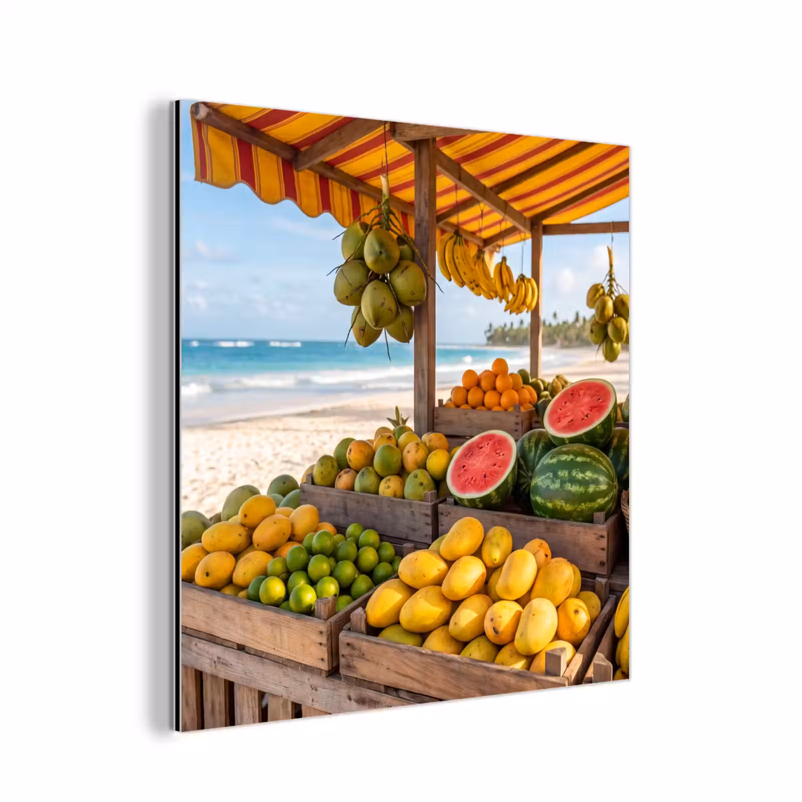 Aluminium schilderij - Fruit - Strand - Tropisch — 1