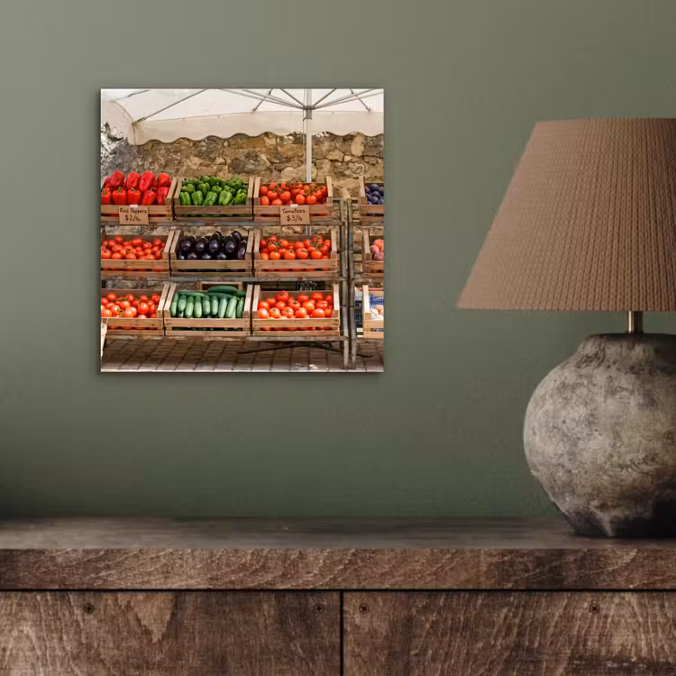 Aluminium schilderij - Eten - Markt - Vers — 3