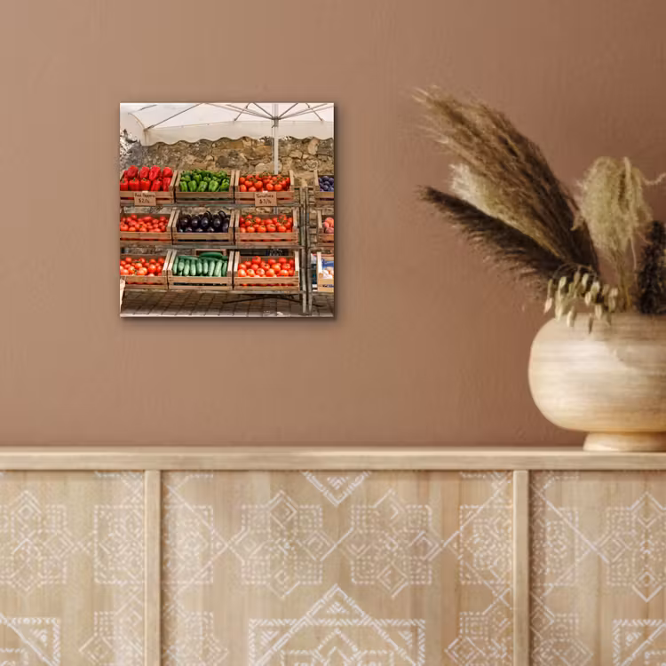 Aluminium schilderij - Eten - Markt - Vers — 5