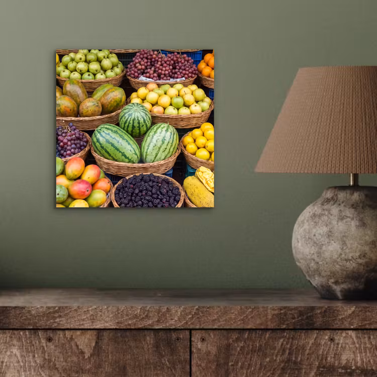 Aluminium schilderij - Fruit - Markt - Kleurrijk — 3
