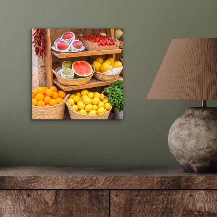 Aluminium schilderij - Fruit - Markt - Vers — 3