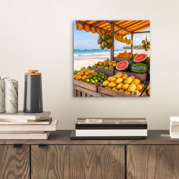 Aluminium schilderij - Fruit - Strand - Tropisch — 2
