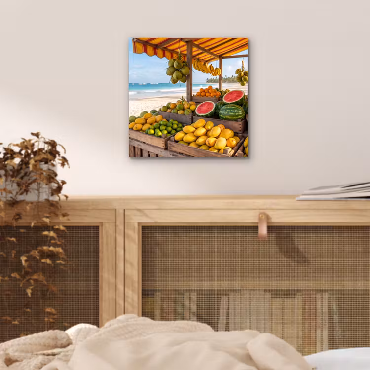 Aluminium schilderij - Fruit - Strand - Tropisch — 4