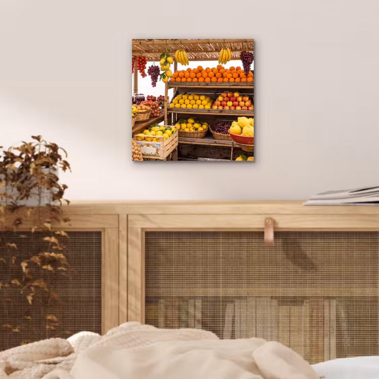 Aluminium schilderij - Marktkraam - Fruit - Vers — 4