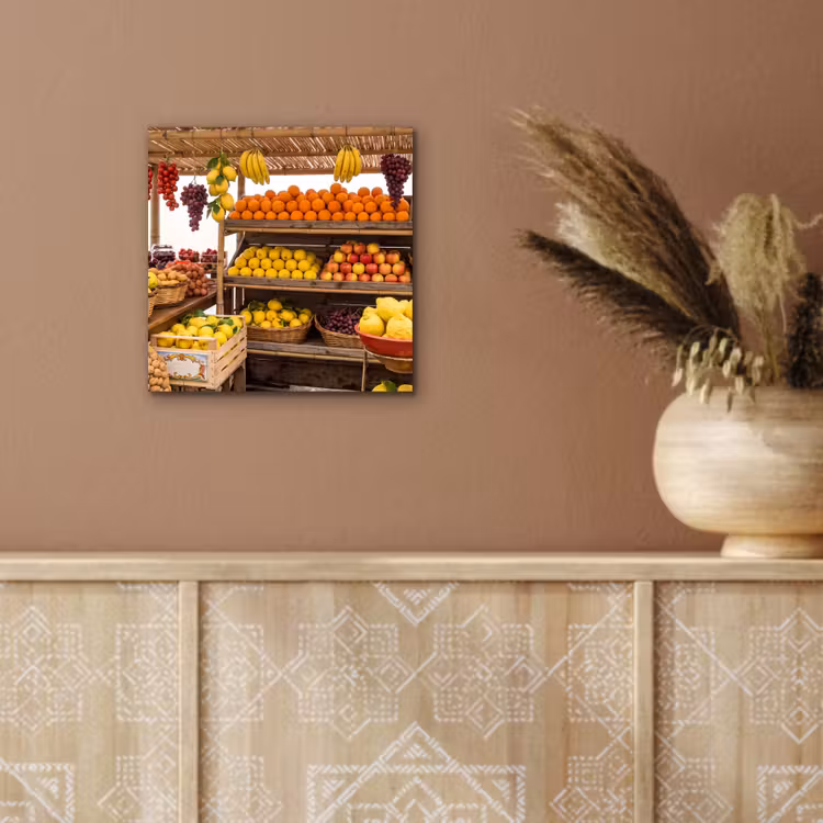 Aluminium schilderij - Marktkraam - Fruit - Vers — 5