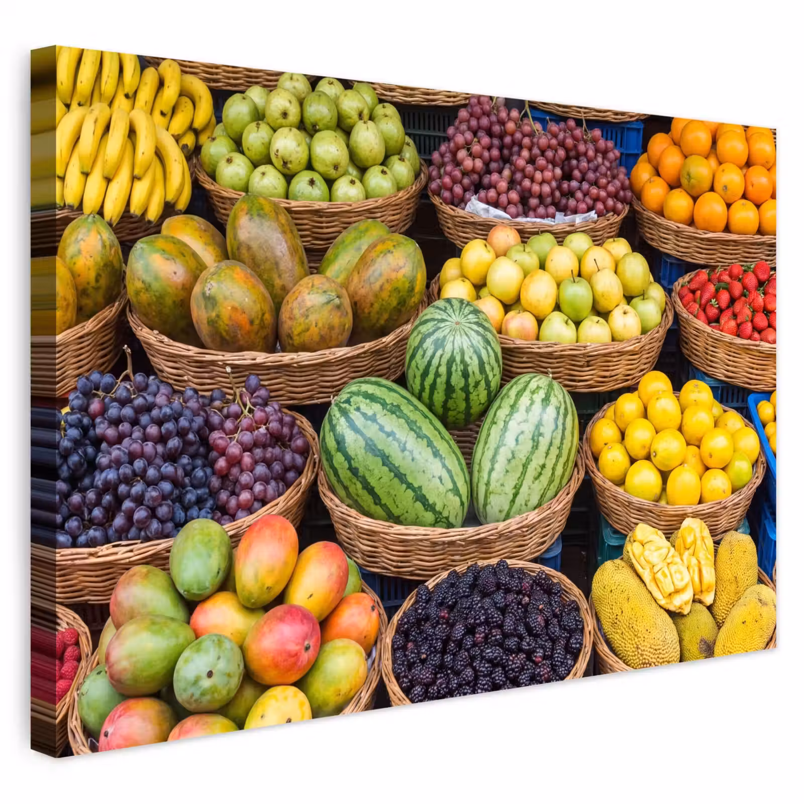 Buiten canvas - Fruit - Markt - Kleurrijk — 1