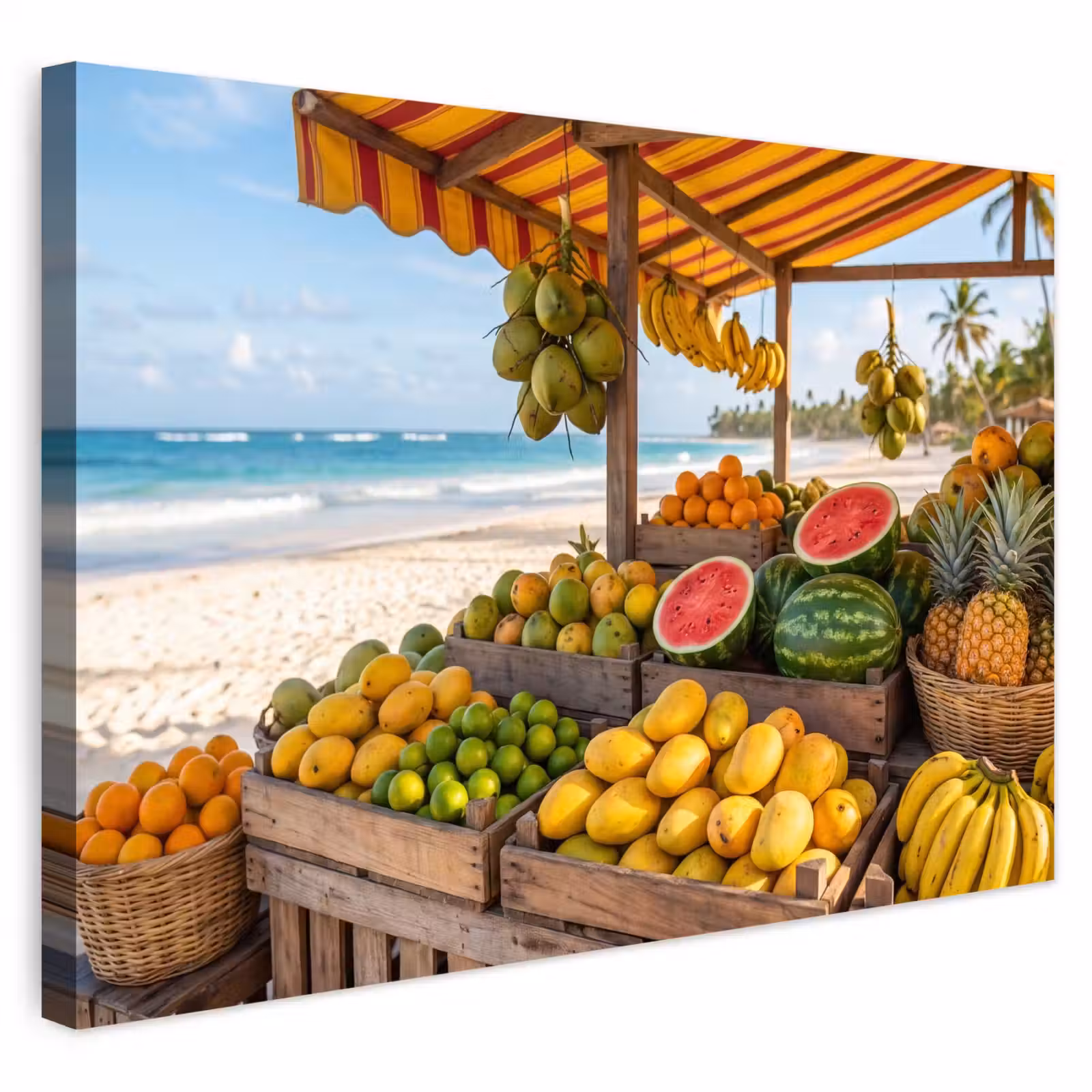 Buiten canvas - Fruit - Strand - Tropisch — 1