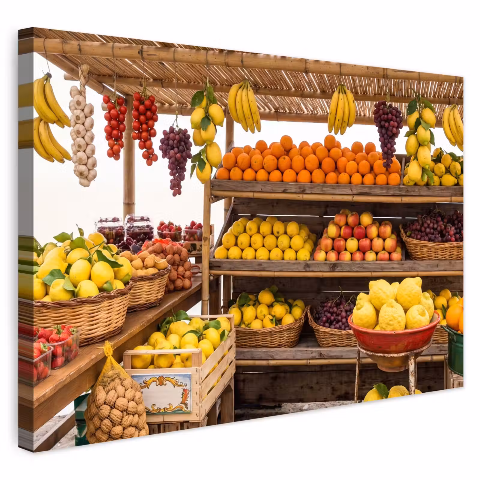 Buiten canvas - Marktkraam - Fruit - Vers — 1