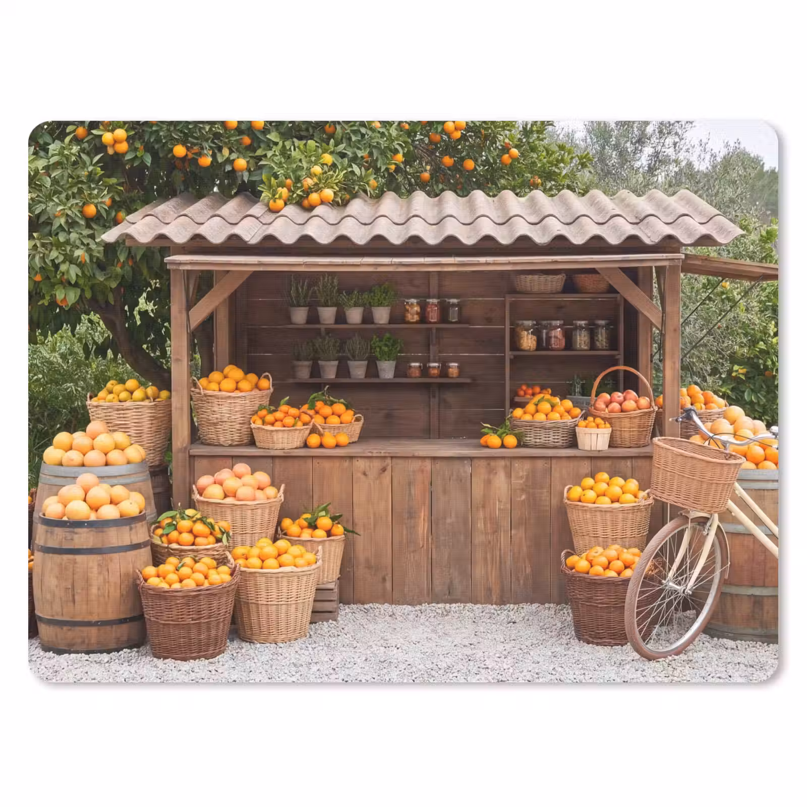 Muismat - Fruit - Markt - Landelijk — 1