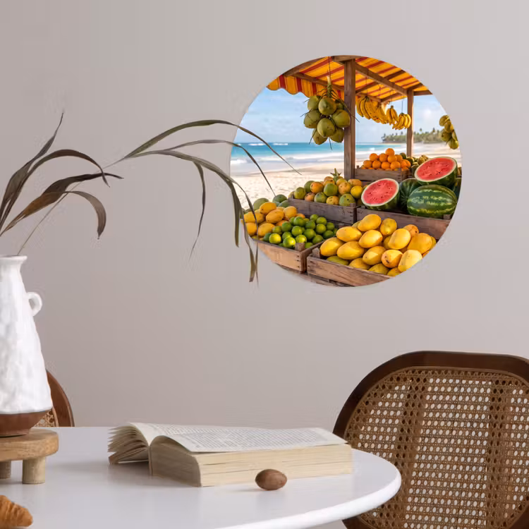 Behangcirkel - Fruit - Strand - Tropisch — 4