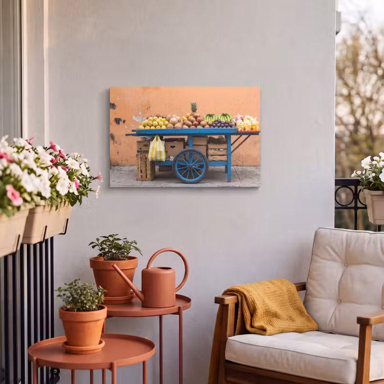 Buiten canvas - Fruit - Kar - Straat — 3