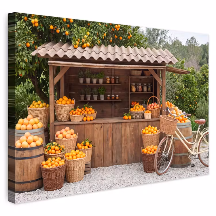 Buiten canvas - Fruit - Markt - Landelijk — 1