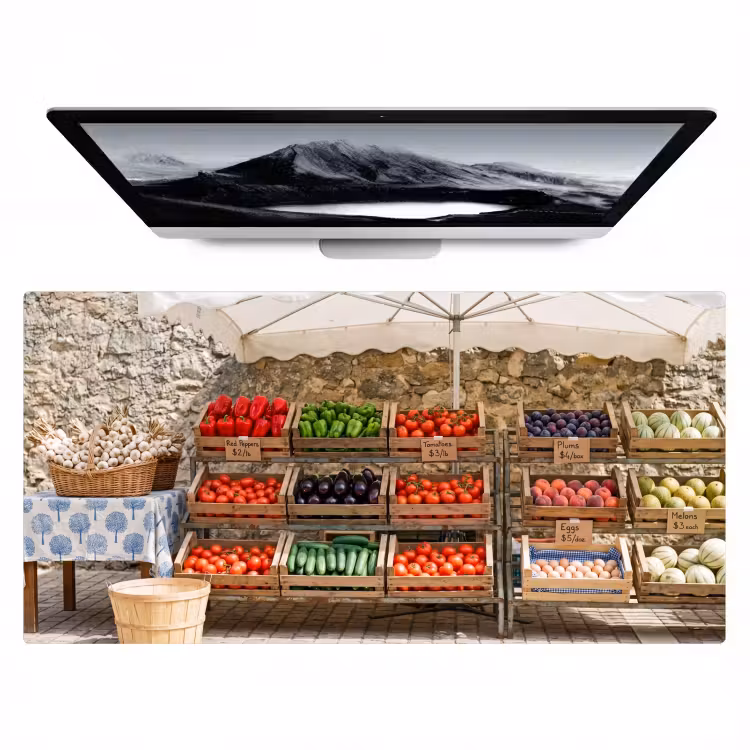Bureau onderlegger - Eten - Markt - Vers — 1
