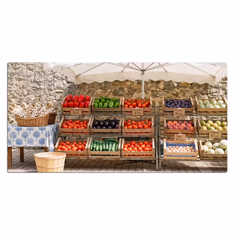 Bureau onderlegger - Eten - Markt - Vers — 2