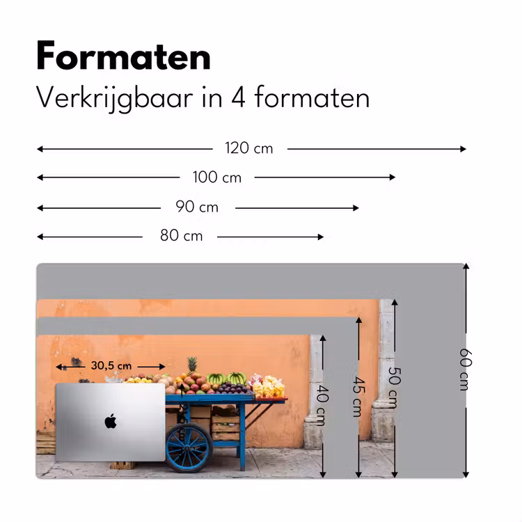 Bureau onderlegger - Fruit - Kar - Straat — 8