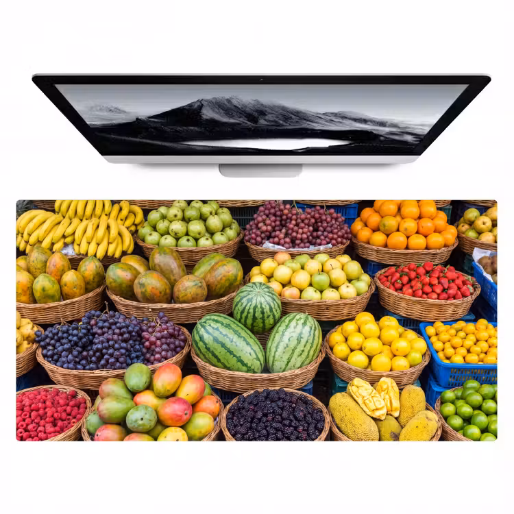 Bureau onderlegger - Fruit - Markt - Kleurrijk — 1