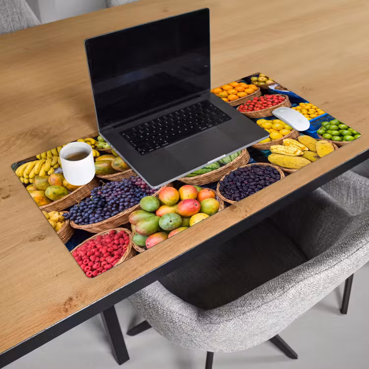 Bureau onderlegger - Fruit - Markt - Kleurrijk — 3