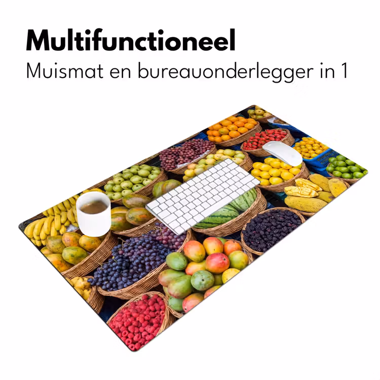 Bureau onderlegger - Fruit - Markt - Kleurrijk — 7