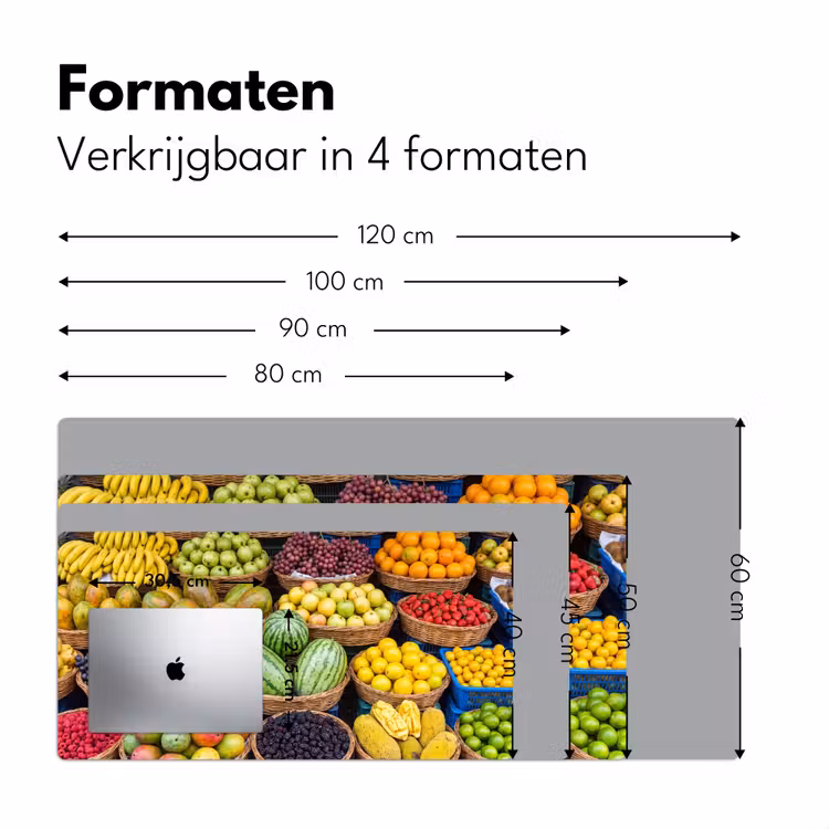 Bureau onderlegger - Fruit - Markt - Kleurrijk — 8