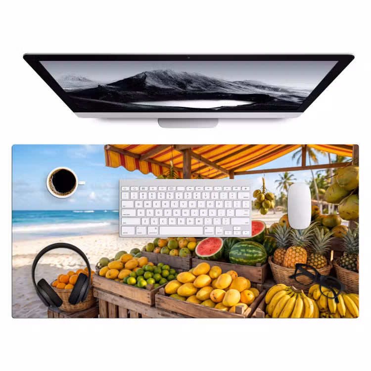 Bureau onderlegger - Fruit - Strand - Tropisch — 4