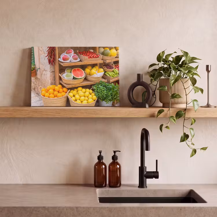 Canvas schilderij - Fruit - Markt - Vers — 3