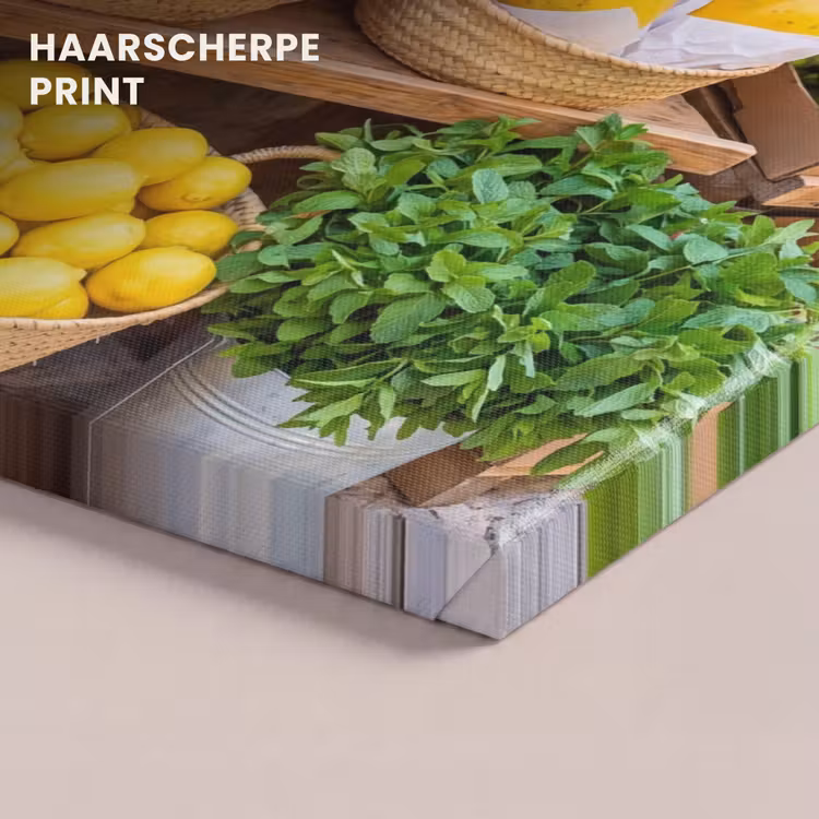 Canvas schilderij - Fruit - Markt - Vers — 4