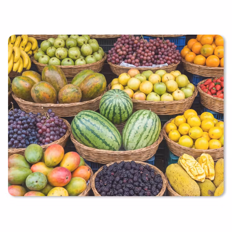 Muismat - Fruit - Markt - Kleurrijk — 1