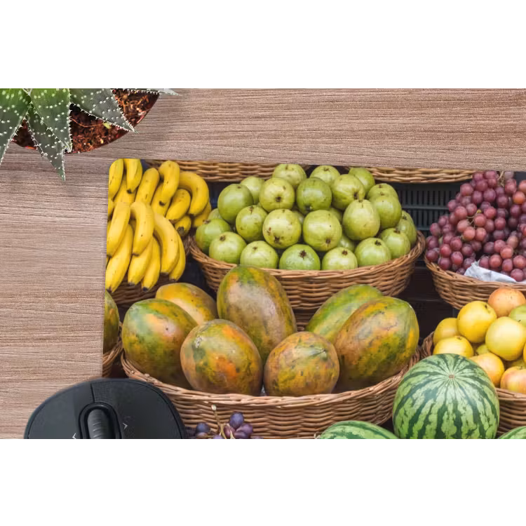 Muismat - Fruit - Markt - Kleurrijk — 4