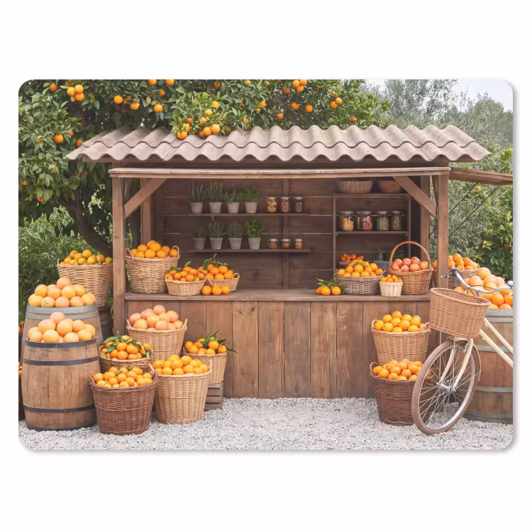 Muismat - Fruit - Markt - Landelijk — 1