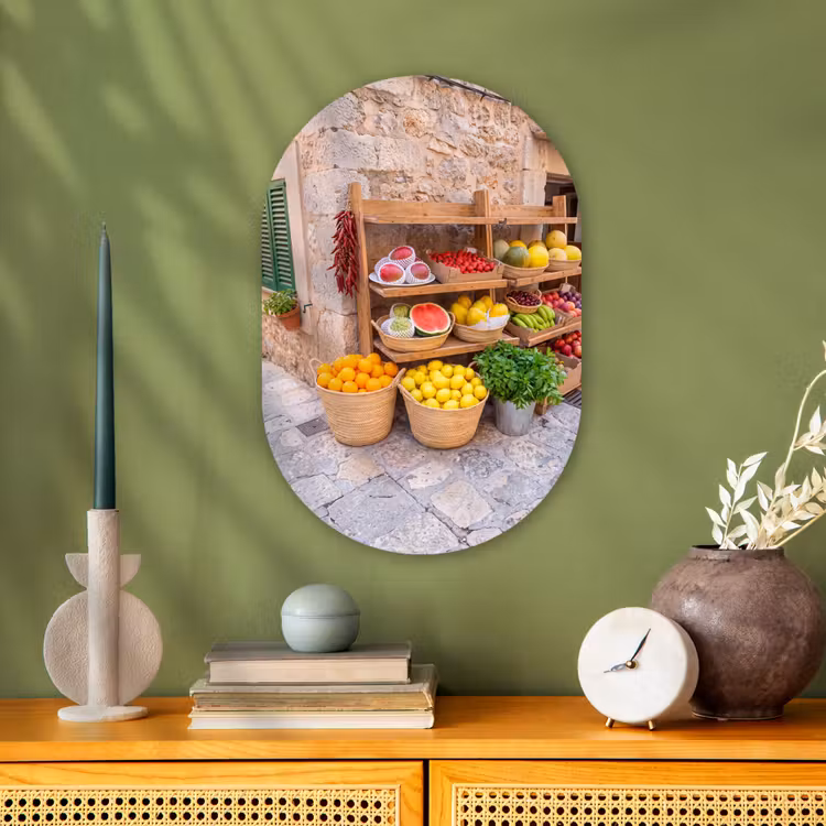 Muurovaal - Kunststof - Fruit - Markt - Vers — 2