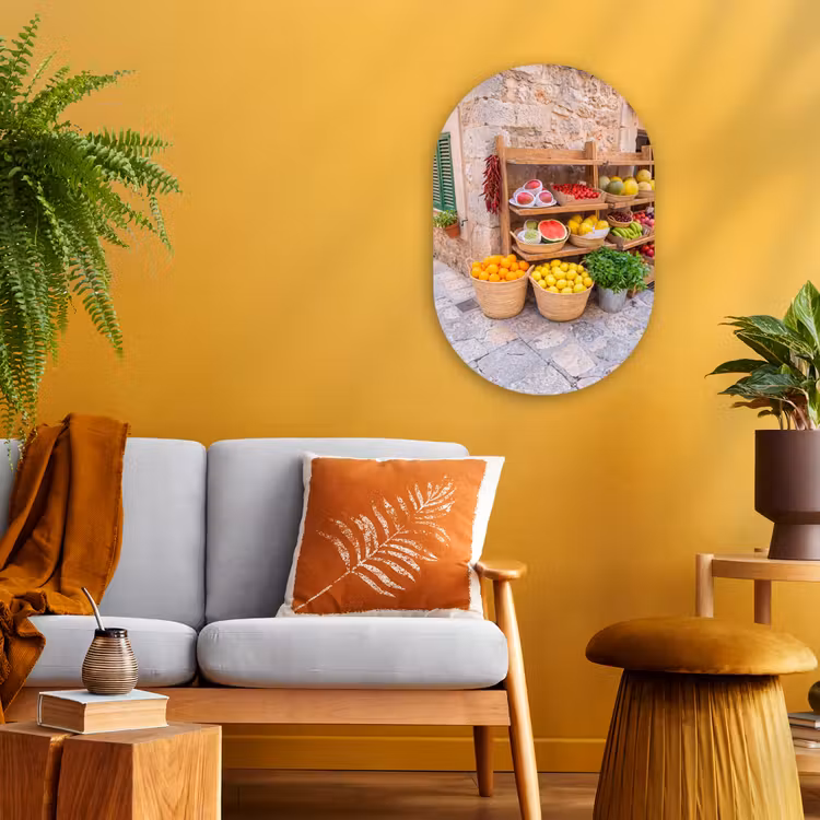 Muurovaal - Kunststof - Fruit - Markt - Vers — 3