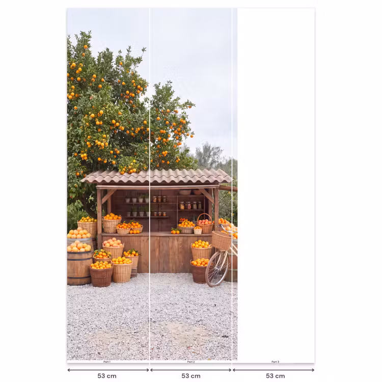 Behang - Fruit - Markt - Landelijk β 6