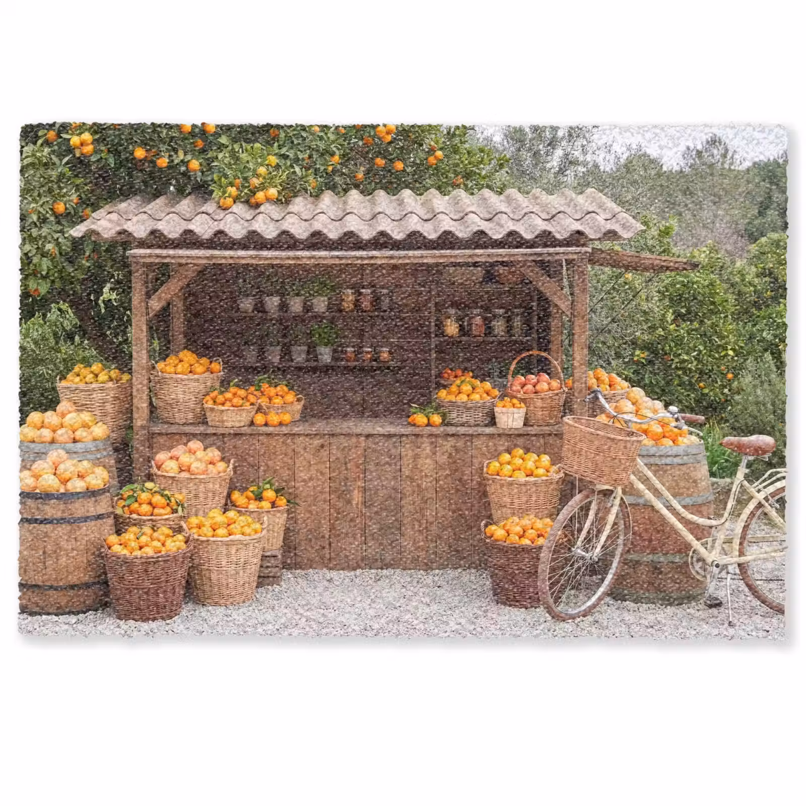 Deurmat - Fruit - Markt - Landelijk — 1