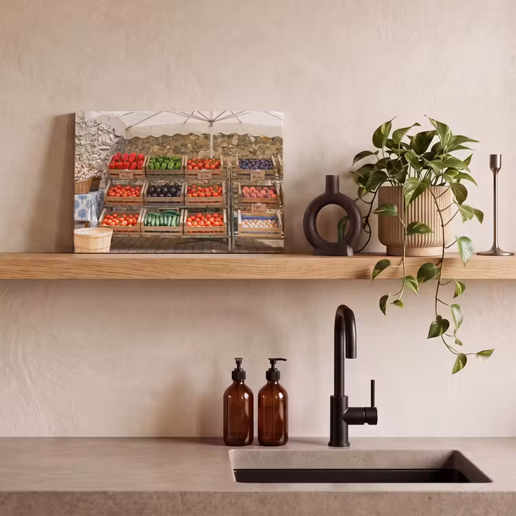 Canvas schilderij - Eten - Markt - Vers — 3