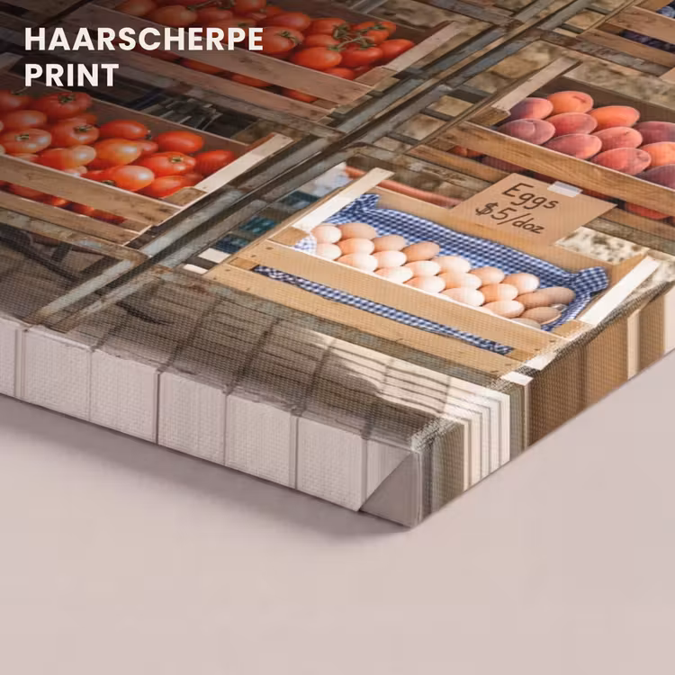 Canvas schilderij - Eten - Markt - Vers — 4