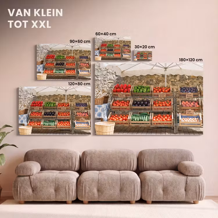 Canvas schilderij - Eten - Markt - Vers — 7