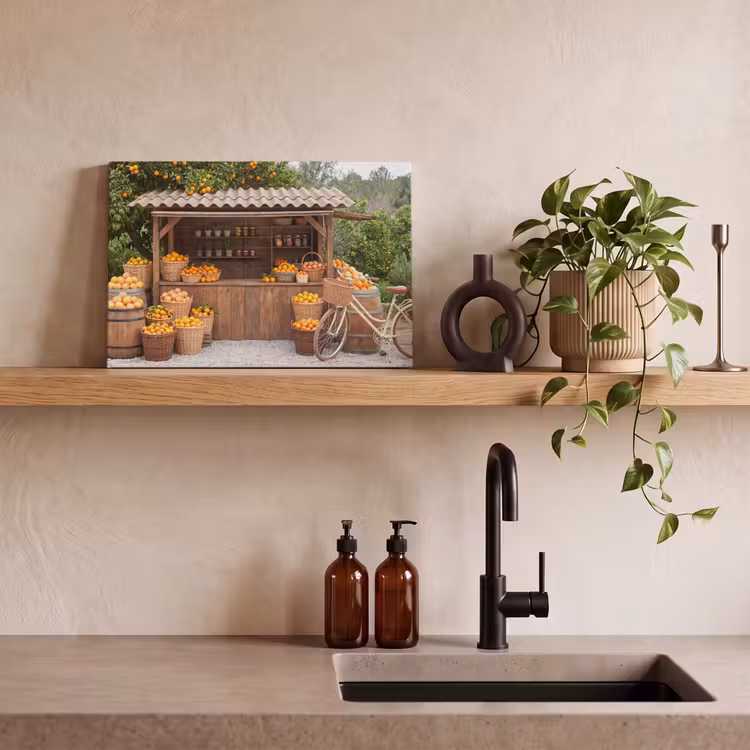 Canvas schilderij - Fruit - Markt - Landelijk — 3
