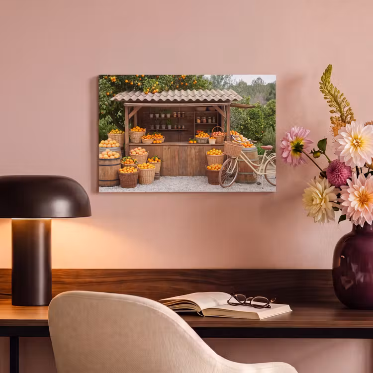 Canvas schilderij - Fruit - Markt - Landelijk — 5