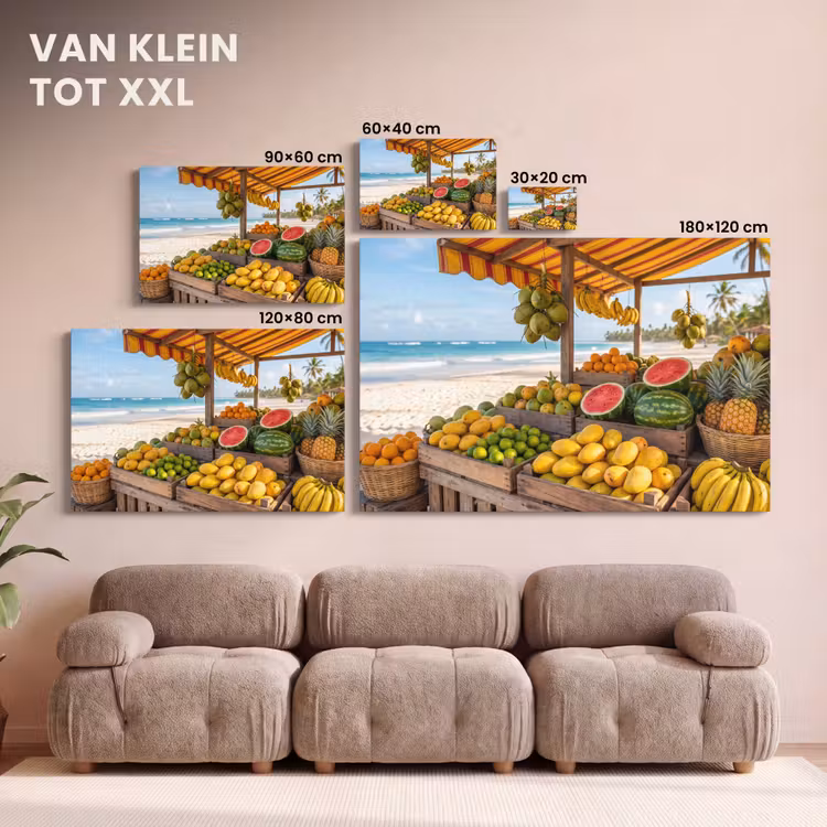 Canvas schilderij - Fruit - Strand - Tropisch — 7