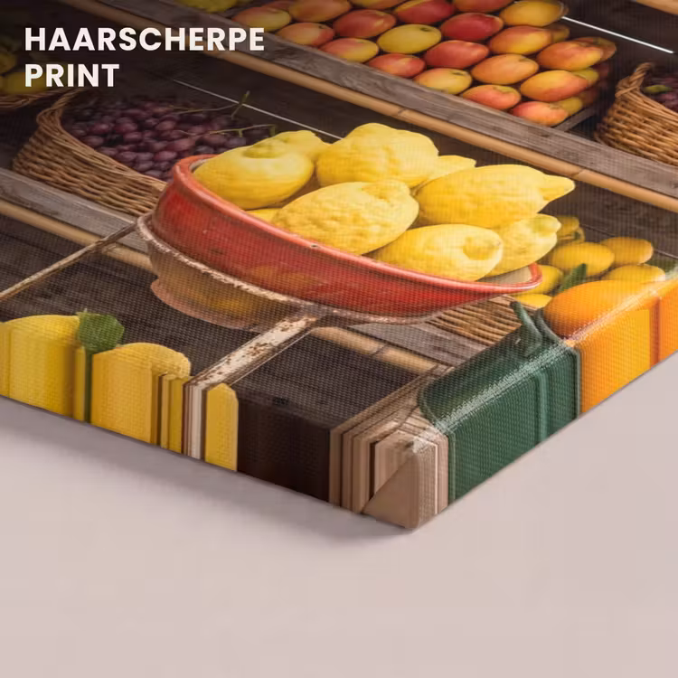Canvas schilderij - Marktkraam - Fruit - Vers — 4