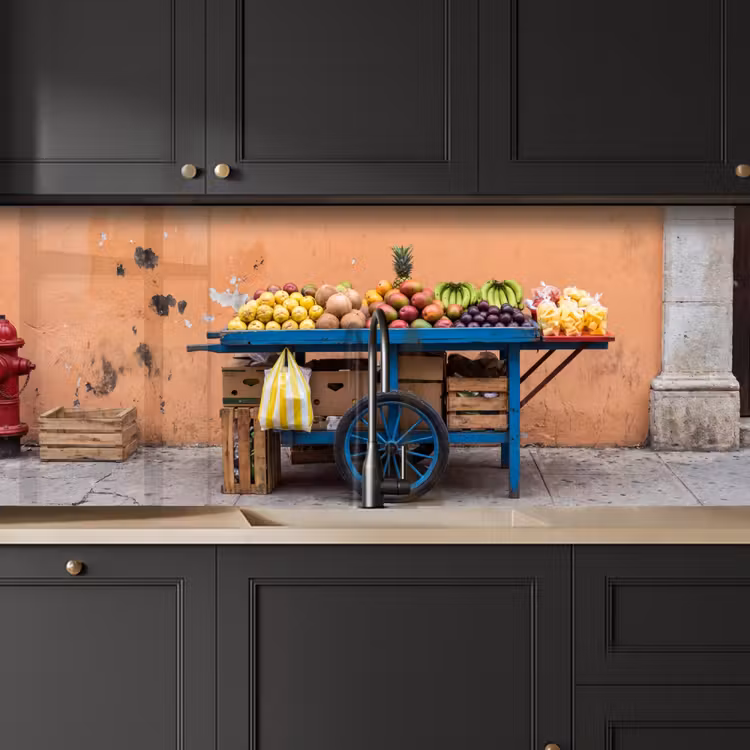 Keuken achterwand - Fruit - Kar - Straat — 6