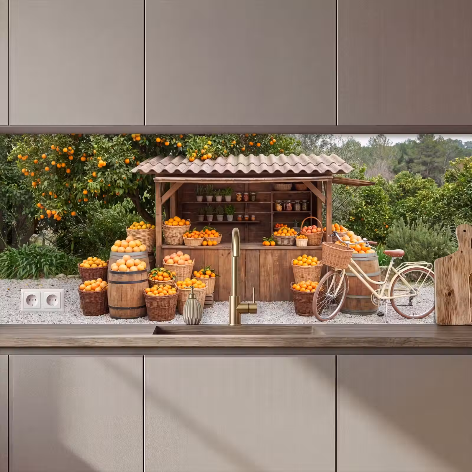 Keuken achterwand - Fruit - Markt - Landelijk — 1
