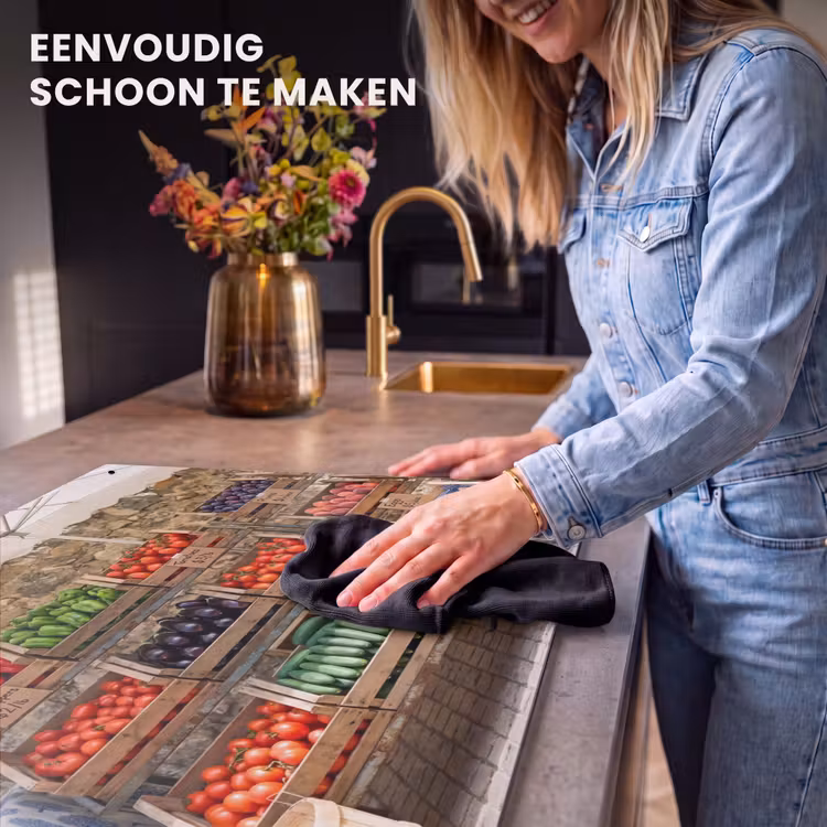 Inductie beschermer en spatscherm (2in1) - Eten - Markt - Vers — 5