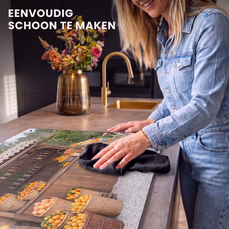 Inductie beschermer en spatscherm (2in1) - Fruit - Markt - Landelijk — 5