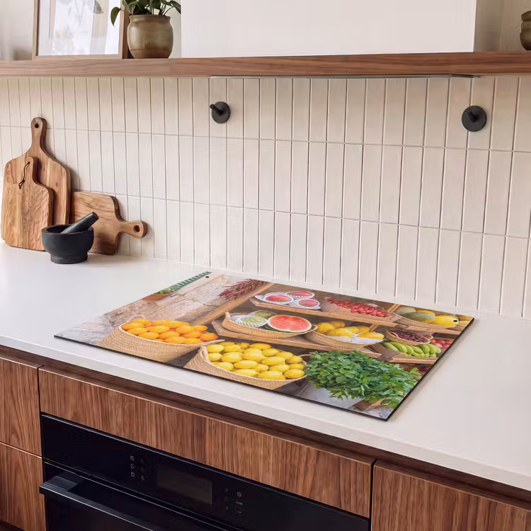 Inductie beschermer en spatscherm (2in1) - Fruit - Markt - Vers — 3