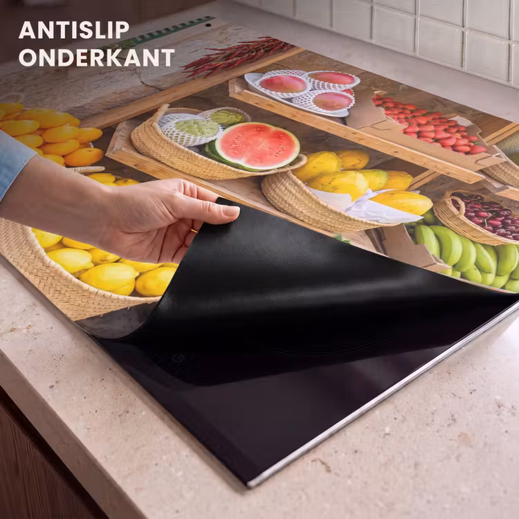 Inductie beschermer en spatscherm (2in1) - Fruit - Markt - Vers — 4