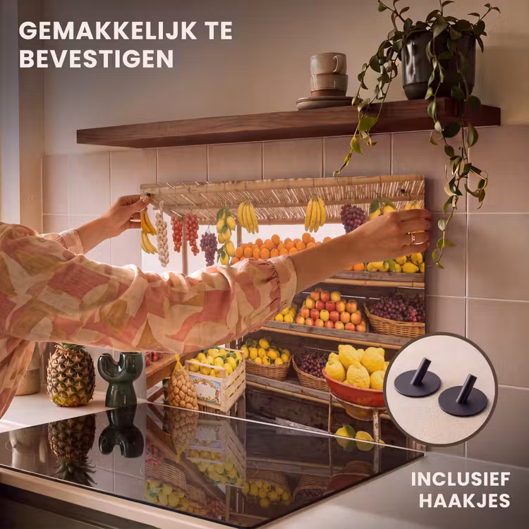 Inductie beschermer en spatscherm (2in1) - Marktkraam - Fruit - Vers — 7