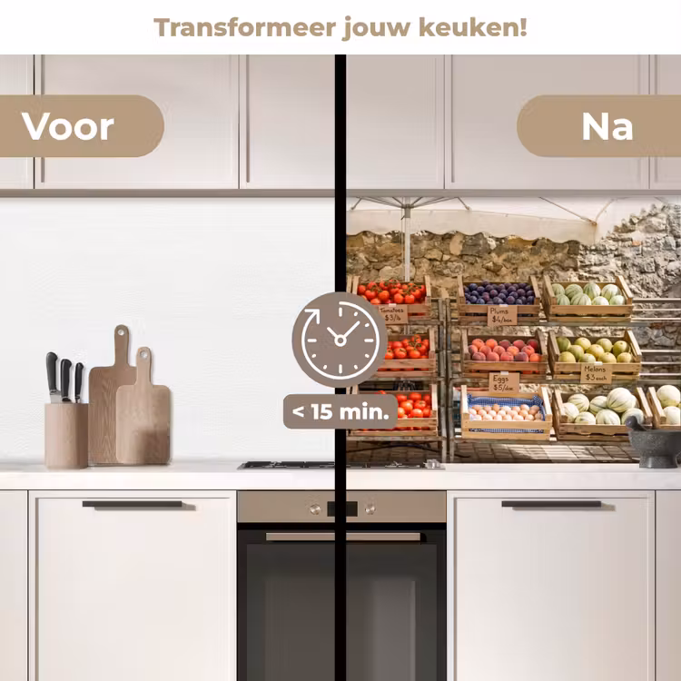 Keuken achterwand - Eten - Markt - Vers — 2