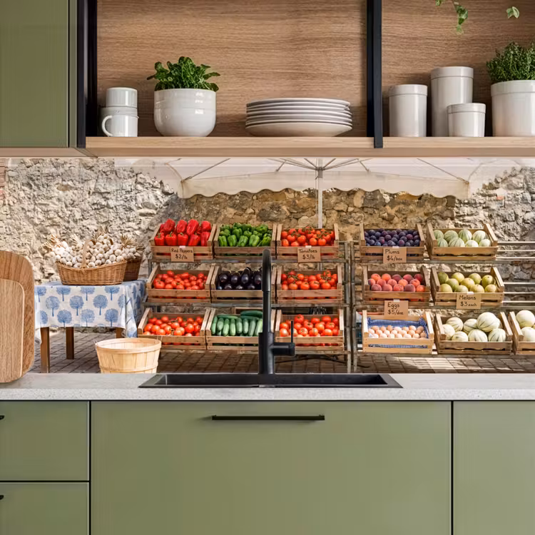 Keuken achterwand - Eten - Markt - Vers — 5